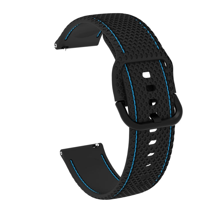 For Samsung Galaxy Watch Active 2 Two-color Stitching Silicone Replacement Strap Watchband, 20mm