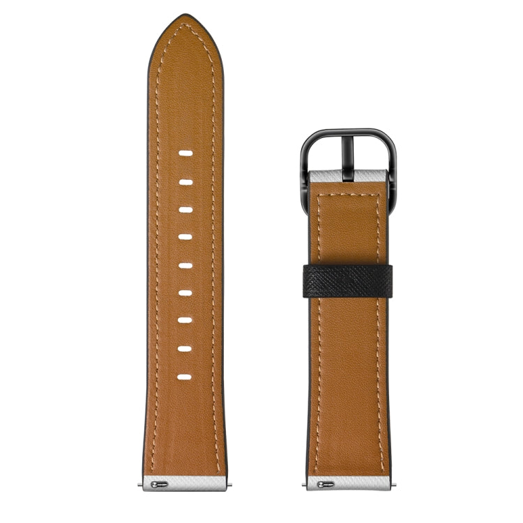 Universal Printed Leather Replacement Strap Watchband, 22mm For Xiaomi Haylou RT RS3 LS04 / LS05S, 22mm For Samsung Galaxy Watch 46mm