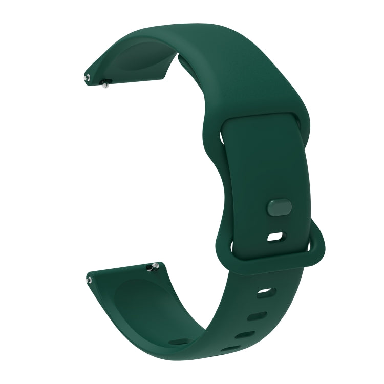For Xiaomi Haylou RT RS3 LS04 / LS05S Universal Inner Back Buckle Perforation Silicone Replacement Strap Watchband, 20mm, 22mm
