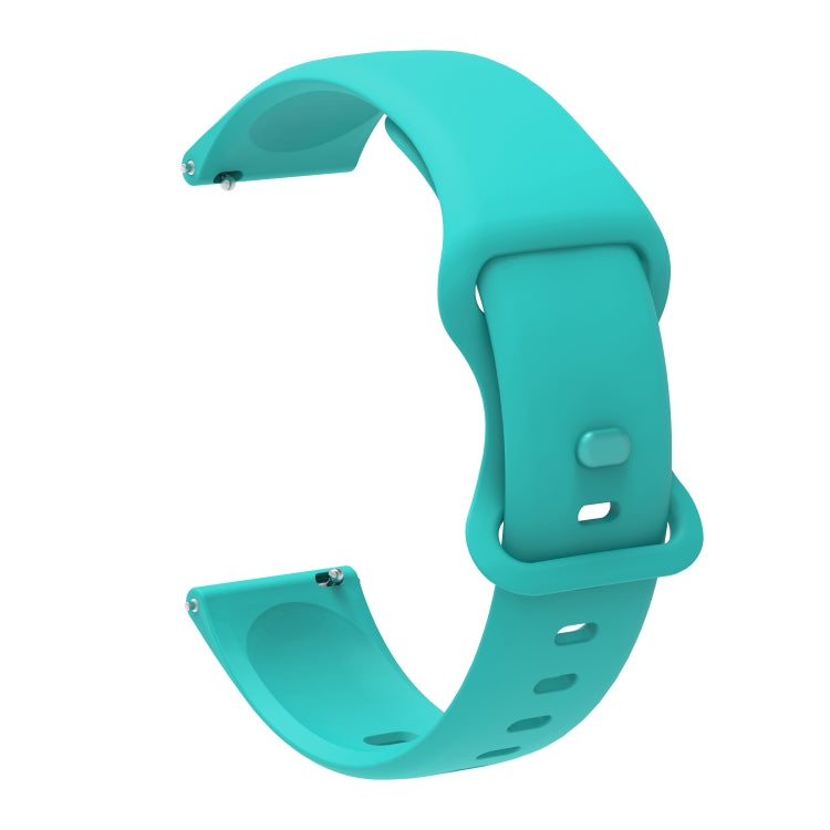 For Xiaomi Haylou RT RS3 LS04 / LS05S Universal Inner Back Buckle Perforation Silicone Replacement Strap Watchband, 20mm, 22mm