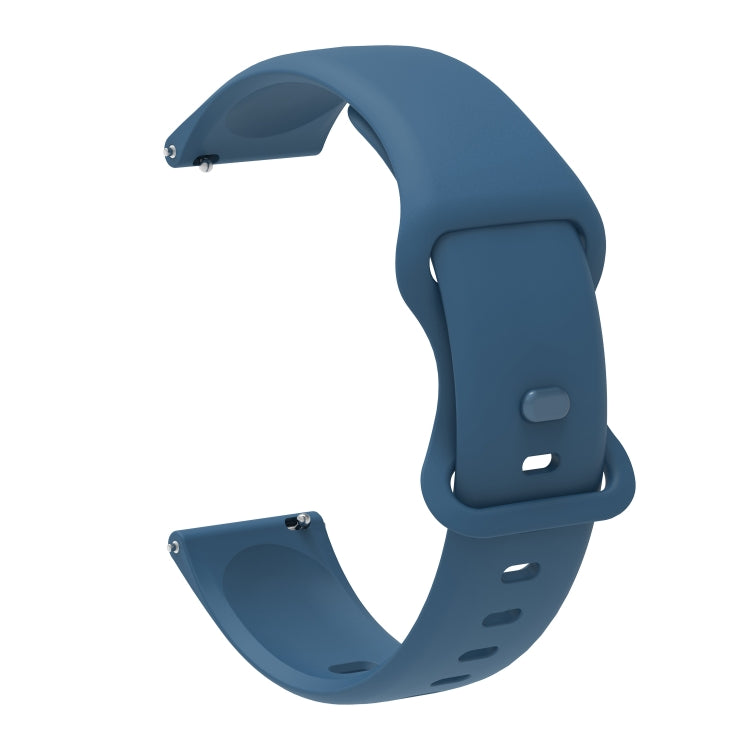 For Xiaomi Haylou RT RS3 LS04 / LS05S Universal Inner Back Buckle Perforation Silicone Replacement Strap Watchband, 20mm, 22mm
