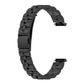 For Fitbit Luxe Special Edition Three-beads Stainless Steel Flat Buckle Replacement Strap Watchband
