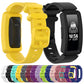 Silicone smartwatch wrist strap watchband assortment with multiple colors and watch screens