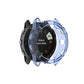 Half-coverage TPU smartwatch protective case, transparent blue finish
