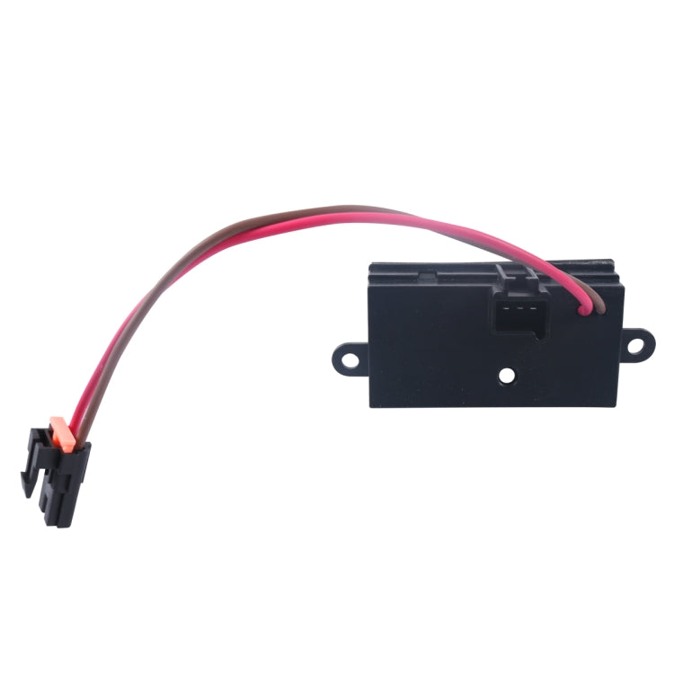 Car HVAC blower resistor/control module with mounting holes and wiring harness