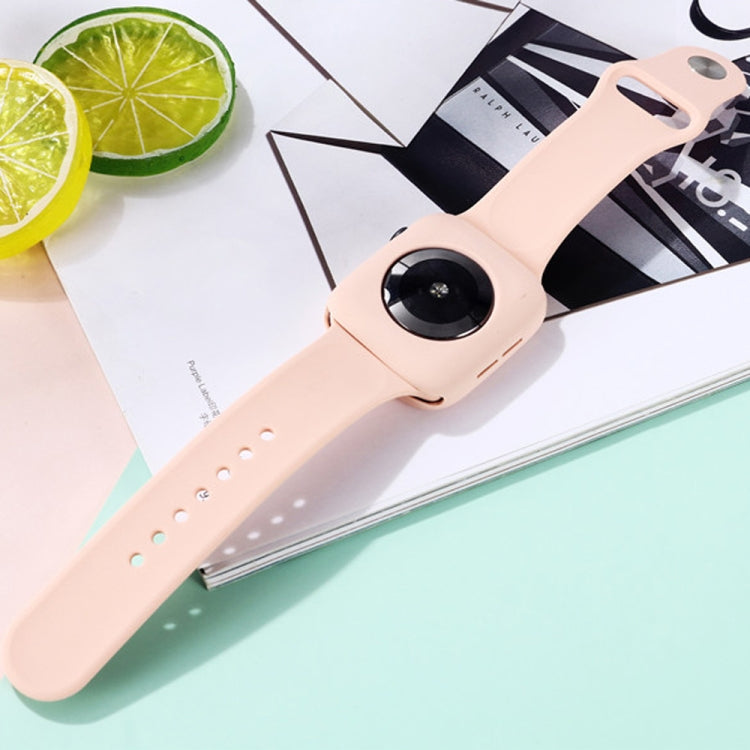 Silicone Replacement Strap Watchband + Watch Protective Case Set, For Apple Watch Series 3 & 2 & 1 38mm, For Apple Watch Series 3 & 2 & 1 42mm