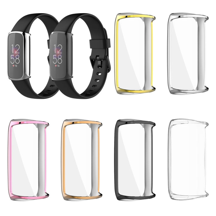 Full Coverage TPU Electroplating Protective Case Cover, For Fitbit Luxe