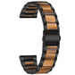 Three-beads Steel + Resin Replacement Strap Watchband, For Samsung Smart Watch 20mm, For Samsung Smart Watch 22mm