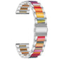 Three-beads Steel + Resin Replacement Strap Watchband, For Samsung Smart Watch 20mm, For Samsung Smart Watch 22mm