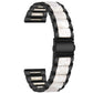 Three-beads Steel + Resin Replacement Strap Watchband, For Samsung Smart Watch 20mm, For Samsung Smart Watch 22mm