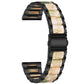 Three-beads Steel + Resin Replacement Strap Watchband, For Samsung Smart Watch 20mm, For Samsung Smart Watch 22mm