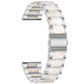 Three-beads Steel + Resin Replacement Strap Watchband, For Samsung Smart Watch 20mm, For Samsung Smart Watch 22mm