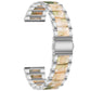 Three-beads Steel + Resin Replacement Strap Watchband, For Samsung Smart Watch 20mm, For Samsung Smart Watch 22mm