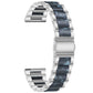 Three-beads Steel + Resin Replacement Strap Watchband, For Samsung Smart Watch 20mm, For Samsung Smart Watch 22mm