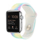 Silicone Painted Pattern Replacement Watchband For Apple Watch Series, 7 41mm / 6 & SE & 5 & 4 40mm / 3 & 2 & 1 38mm, 7 45mm / 6 & SE & 5 & 4 44mm / 3 & 2 & 1 42mm