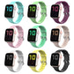 Solid color Twist Silicone Replacement Strap Watchband For Apple Watch Series, 7 41mm / 6 & SE & 5 & 4 40mm / 3 & 2 & 1 38mm, 7 45mm / 6 & SE & 5 & 4 44mm / 3 & 2 & 1 42mm