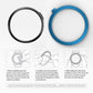 Smart Watch Steel Bezel Ring, B Version, For Garmin Fenix 6S/ 6S Pro/6S Sapphire