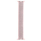 Blush pink nylon woven replacement watchband with adjustable clasp and connector ends.