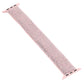 Light pink woven nylon watch band with metal strap pins