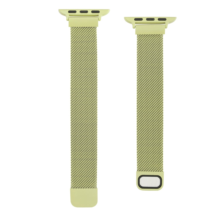 Small Waist Dual Section Milan Replacement Watchband For Apple Watch Series, 7 45mm / 6 & SE & 5 & 4 44mm / 3 & 2 & 1 42mm, 7 41mm / 6 & SE & 5 & 4 40mm / 3 & 2 & 1 38mm