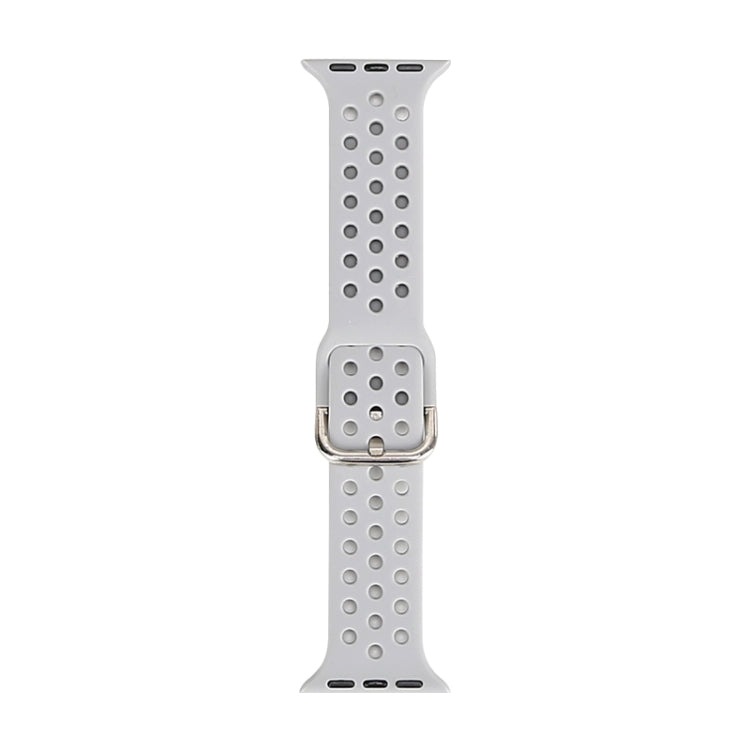 Silicone Replacement Watchband For Apple Watch Series, 7 45mm / 6 & SE & 5 & 4 44mm / 3 & 2 & 1 42mm, 7 41mm / 6 & SE & 5 & 4 40mm / 3 & 2 & 1 38mm