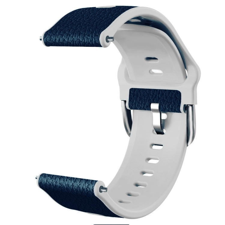 Two-layer Cowhide Leather Replacement Strap Watchband, 20mm, 22mm