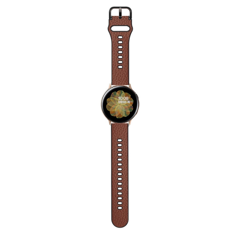 Two-layer Cowhide Leather Replacement Strap Watchband, 20mm, 22mm