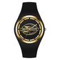 SANDA 6077 Simple Icon Round Dial Ladies Silicone Strap Quartz Watch
