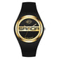 SANDA 6077 Simple Icon Round Dial Ladies Silicone Strap Quartz Watch