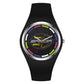SANDA 6077 Simple Icon Round Dial Ladies Silicone Strap Quartz Watch