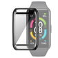 Full coverage TPU protective case cover, black border, transparent front for fitness tracker