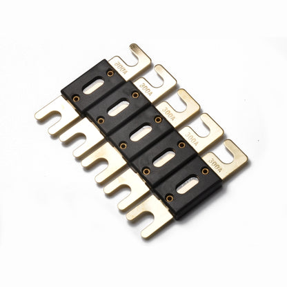 5 PCS 300A Gold-plated Large Forkbolt Car ANL Fuse, 300A