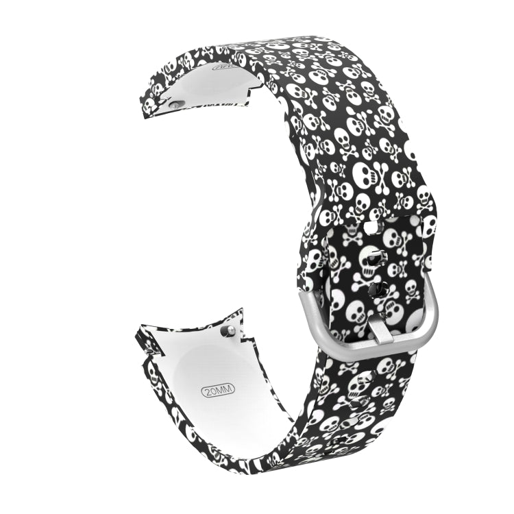 Silicone Printing Replacement Strap Watchband, For Samsung Galaxy Watch4 / Watch4 Classic