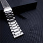 22mm Universal Titanium Alloy Three Plants Flat Buckle Replacement Watchband, For Xiaomi Haylou RS3 / Suunto 9 Peak