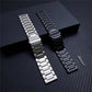 22mm Universal Titanium Alloy Three Plants Flat Buckle Replacement Watchband, For Xiaomi Haylou RS3 / Suunto 9 Peak