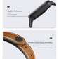 Brown and black TPU watchband with leather strap, perforations, and buckle detail