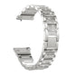 22mm Universal Three-beads Diamond Steel Replacement Strap Watchband, 22mm