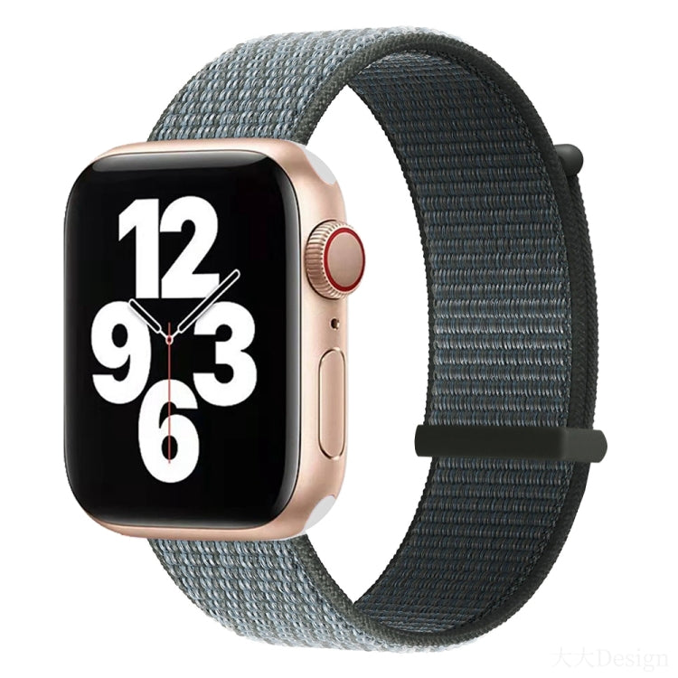 Hook and Loop Fastener Dual Section Replacement Watchband For Apple Watch Series, 7 41mm / 6&SE&5&4 40mm / 3&2&1 38mm, 7 45mm / 6&SE&5&4 44mm / 3&2&1 42mm