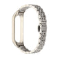 Seven-beads Stainless Steel Replacement Strap Watchband, For Xiaomi Mi Band 6 / 5, For Xiaomi Mi Band 4 / 3
