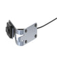 Grey metal magnetic charger holder bracket with mounting clips and charging port