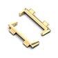 1 Pair Metal Strap Watchband Connector, For OPPO Watch 2 42mm, For OPPO Watch 2 46mm
