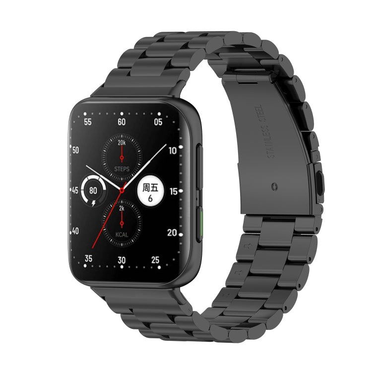 Stainless Steel Three-beads Replacement Strap Watchband, For OPPO Watch 2 42mm, For OPPO Watch 2 46mm