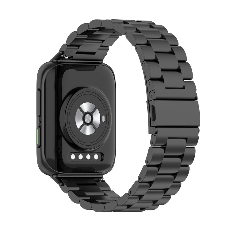 Stainless Steel Three-beads Replacement Strap Watchband, For OPPO Watch 2 42mm, For OPPO Watch 2 46mm