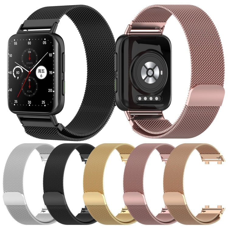 Milan Metal Replacement Strap Watchband, For OPPO Watch 2 42mm, For OPPO Watch 2 46mm