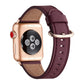 Classic Buckle Leather Replacement Strap Watchband For Apple Watch Series, 7 41mm / 6&SE&5&4 40mm / 3&2&1 38mm, 7 45mm / 6&SE&5&4 44mm / 3&2&1 42mm