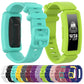 Silicone replacement watch straps set in multiple colors with matching buckles