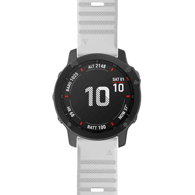 Black silicone smartwatch replacement strap with vented holes and adjustable buckle