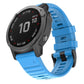 Silicone smartwatch replacement strap, royal blue with buckle and perforated holes