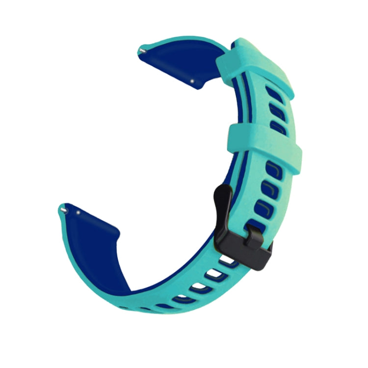 Universal Double Color Silicone Replacement Strap Watchband, 20mm, 22mm