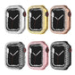 Electroplating PC Double Rows Diamond Protective Case For Apple Watch Series, For Apple Watch Series 9 / 8 / 7 41mm, For Apple Watch Series 9 / 8 / 7 45mm